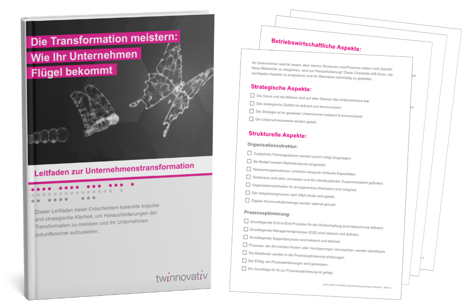 Bild vom Transformationsleitfaden gefächert