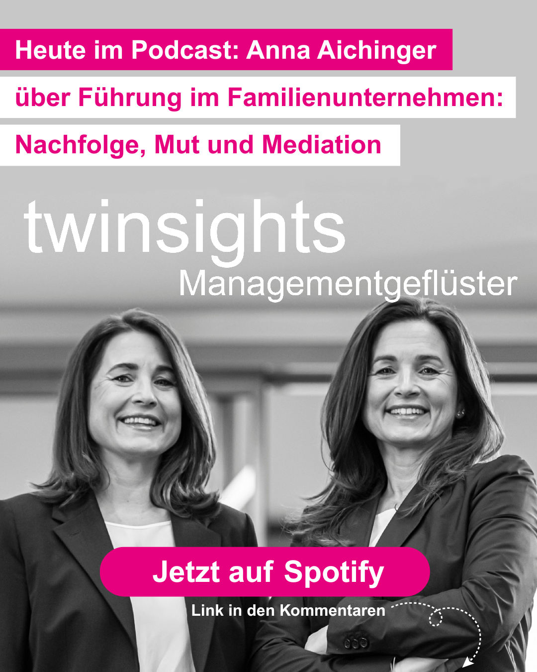 Im twinsights Podcast: Anna Aichinger über Nachfolge, Mut und Mediation in der Führung in Unternehmen